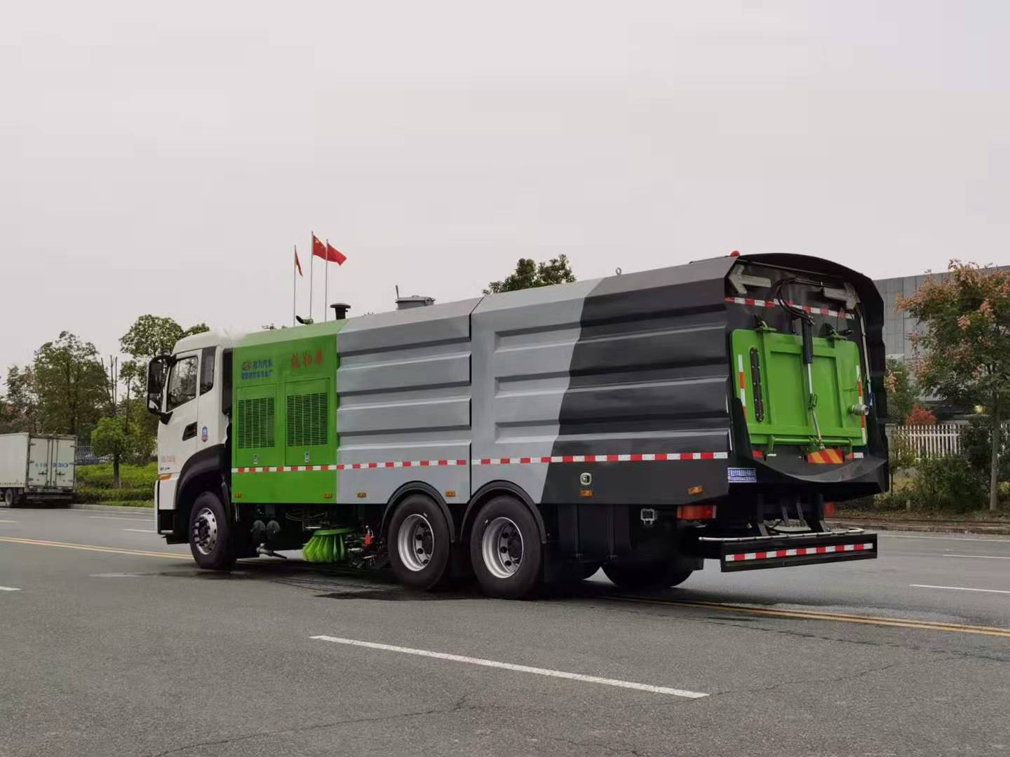 國六東風天龍后八輪洗掃車