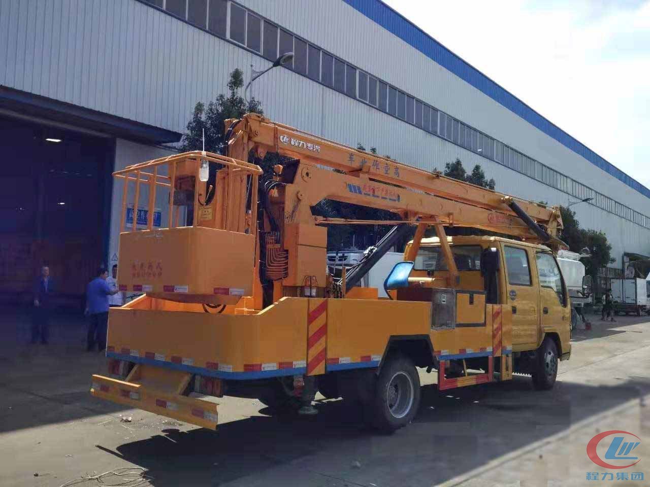 慶鈴14-16-18米高空作業(yè)車(chē)側(cè)面圖